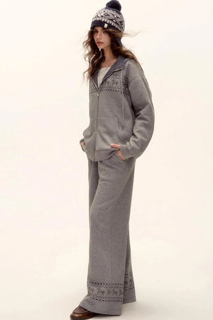 Fair Isle Quilted Jacket Set-Up