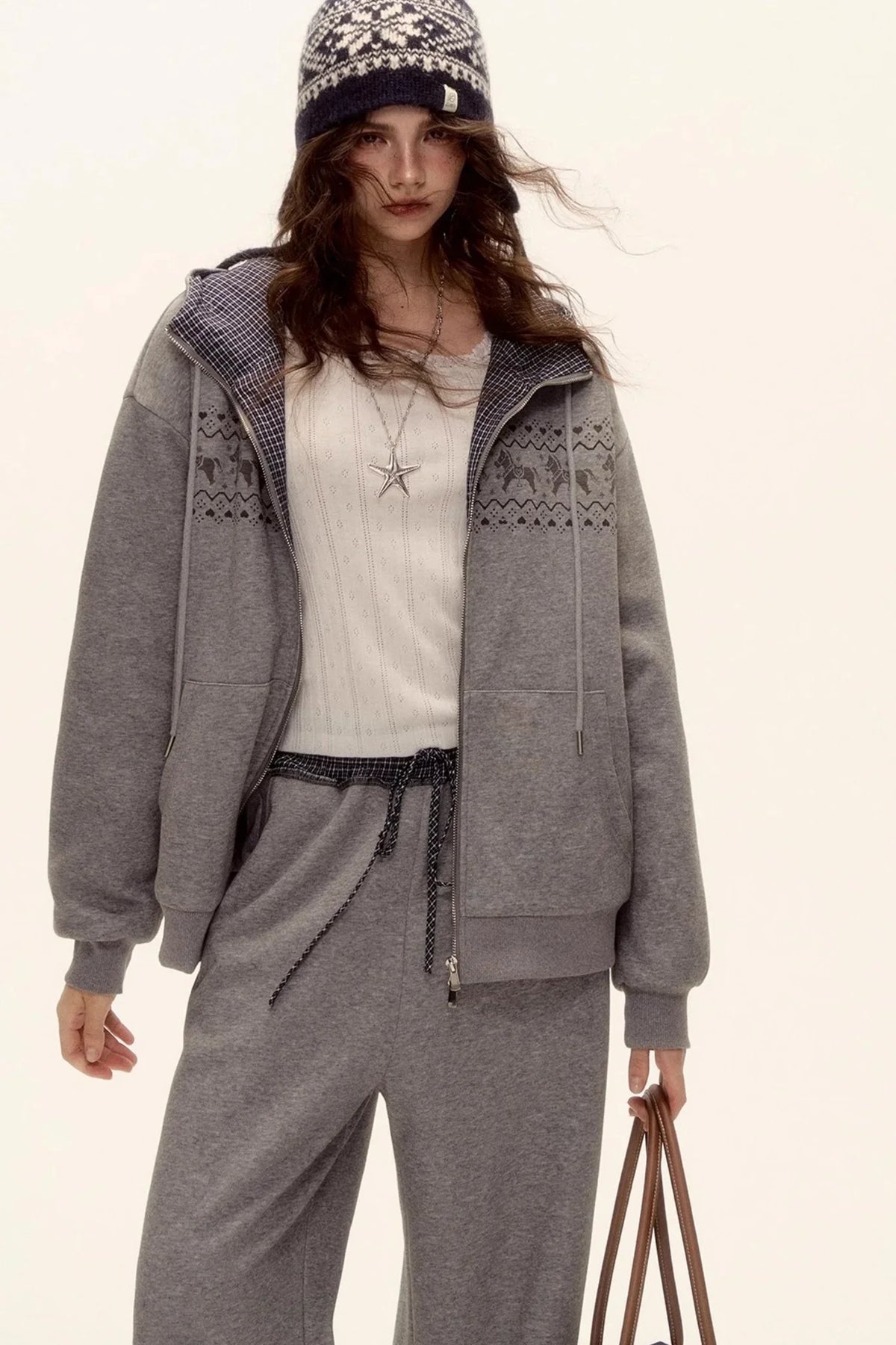 Fair Isle Quilted Jacket Set-Up