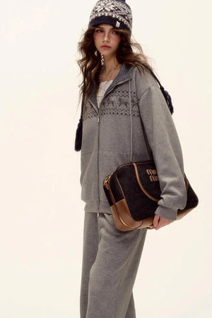 Fair Isle Quilted Jacket Set-Up