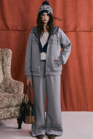 Fair Isle Quilted Jacket Set-Up