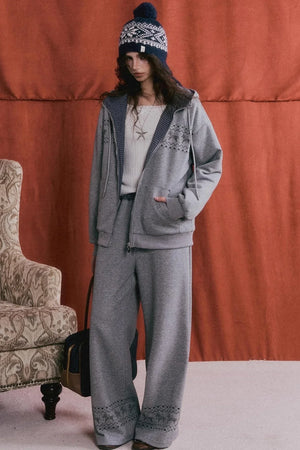 Fair Isle Quilted Jacket Set-Up