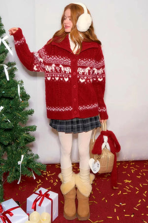 Fair Isle Wool Cardigan