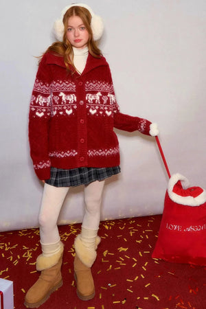 Fair Isle Wool Cardigan