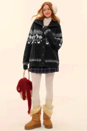 Fair Isle Wool Cardigan
