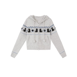 Fair Isle Woolen Skirt Set-Up