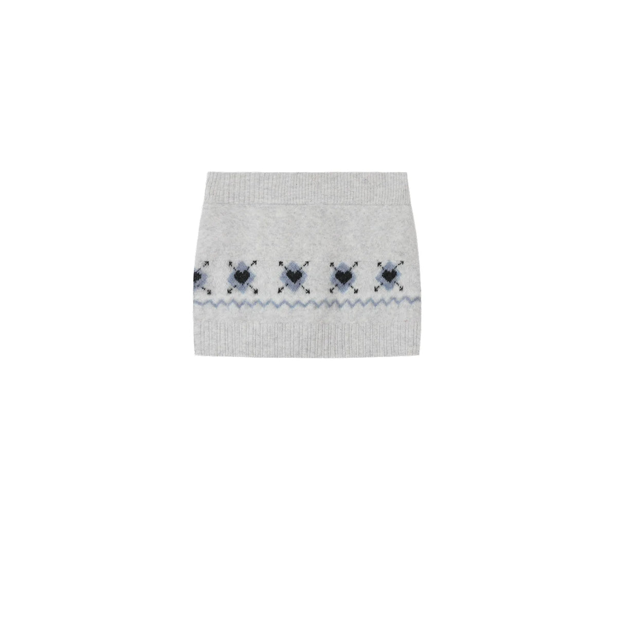 Fair Isle Woolen Skirt Set-Up