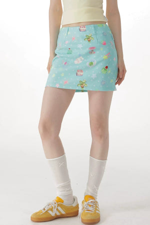 Fairy Tale Forest Bodycon Skirt