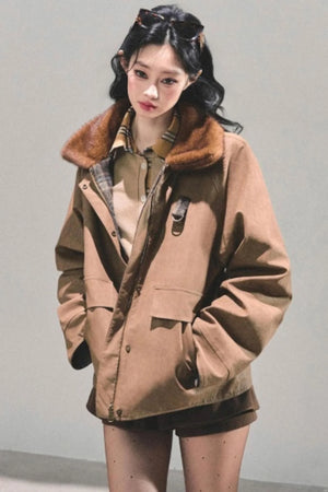 Fake Two Korean Long-Sleeve Knit Top