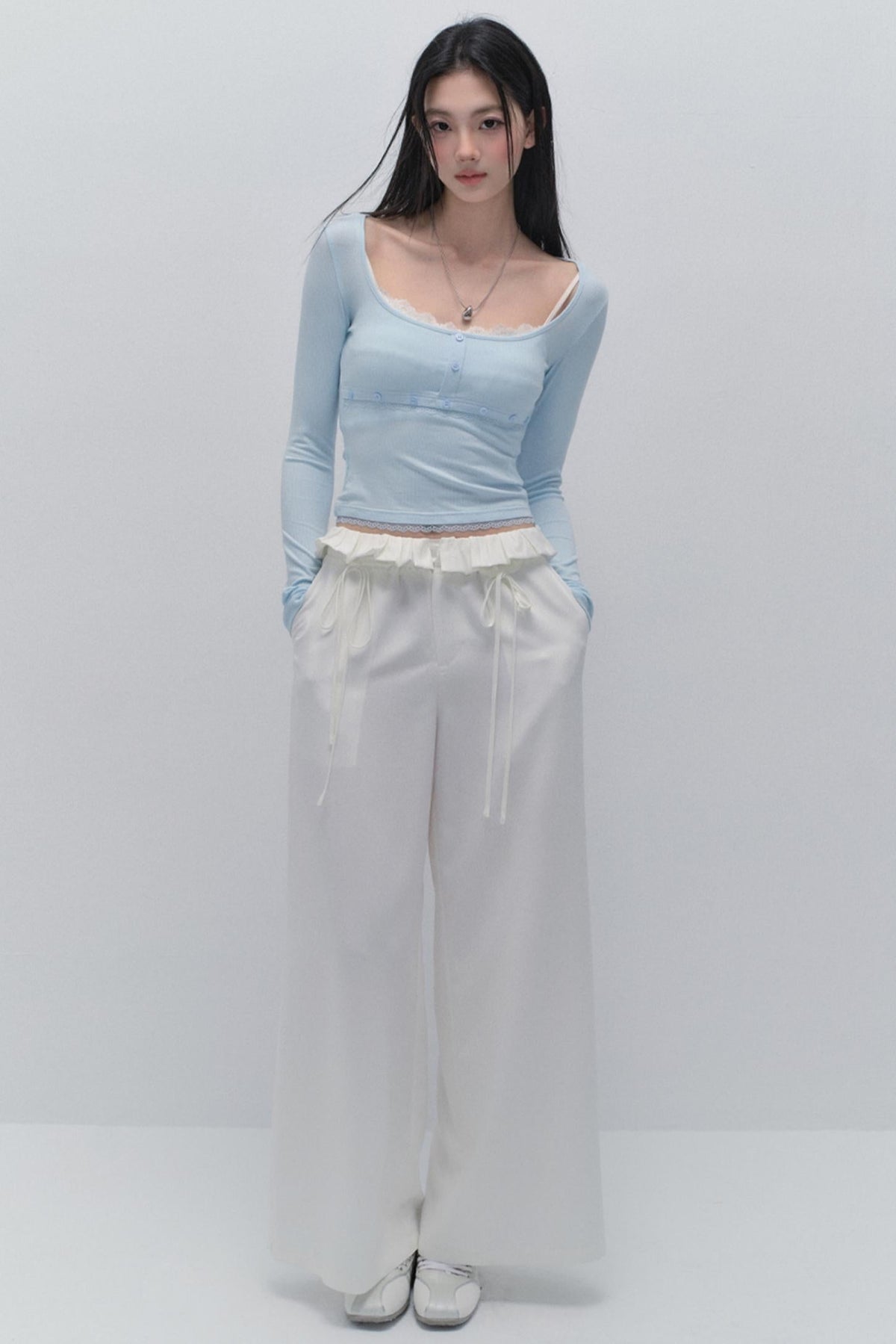 Fake Two-Layered Base Shirt