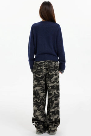 Fake Two-Piece Contrasting Knitted Cardigan