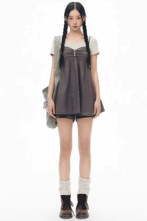 Fake Two-Piece Cotton Top