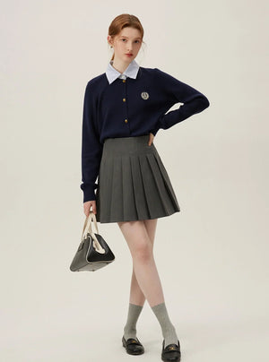 Fake Two-Piece Knitwear Top