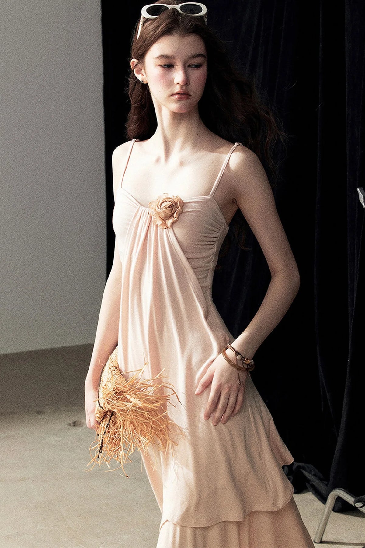 Falls on the Petals Floral Dress
