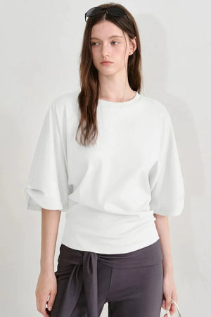 Fano Cotton Hollow-Out T-Shirt