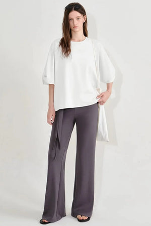 Fano Cotton Hollow-Out T-Shirt