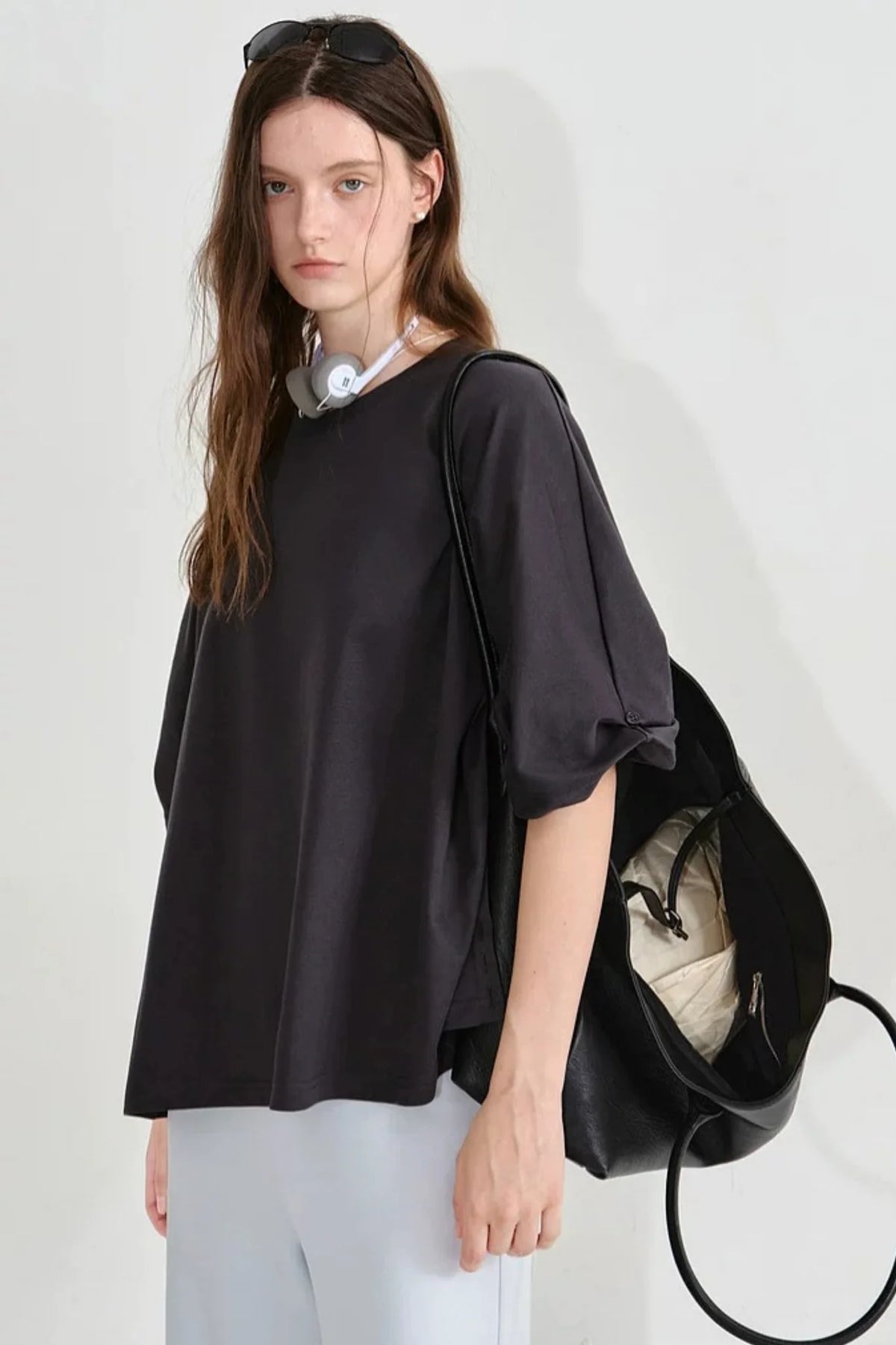 Fano Cotton Hollow-Out T-Shirt