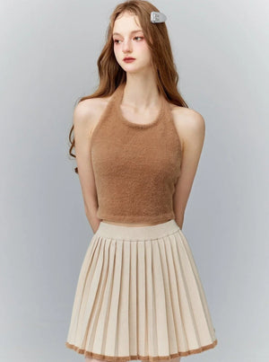 Fantasy Milk knitted three-piece skirt set