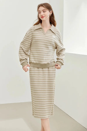 Fashion Casual Wool Knit Sweater Set