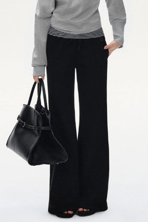 Fashion Oblique Shoulder Tops Set-Up