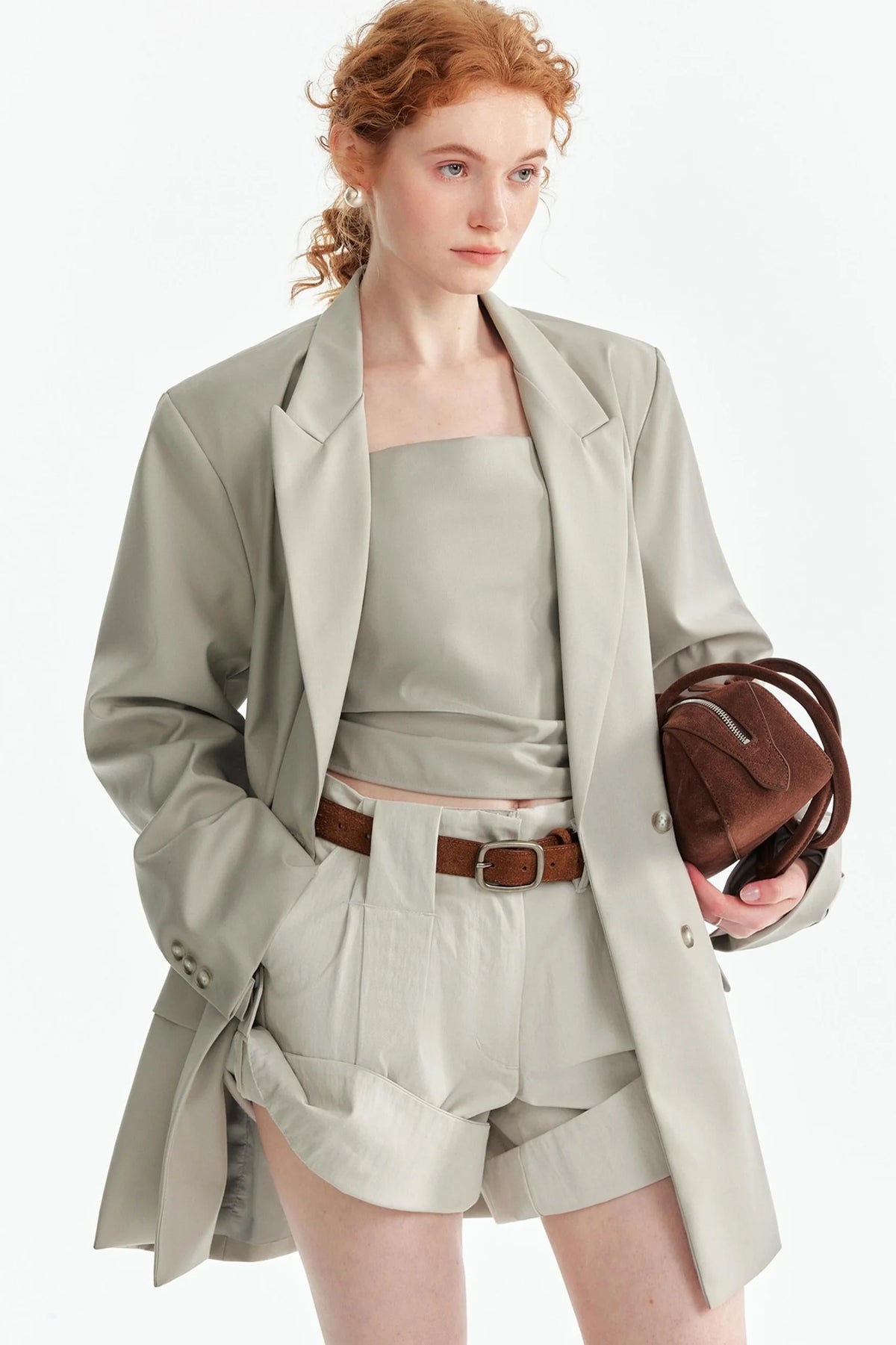 Fashionable Layered Suit Jacket Set-Up