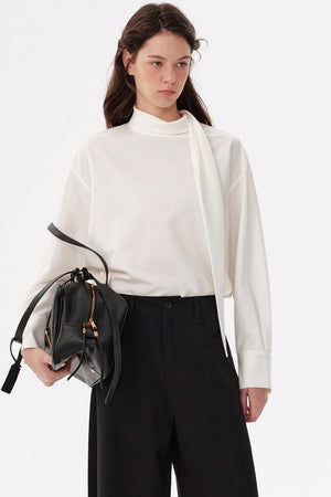 Fashionable Streamer Long-Sleeved Shirt