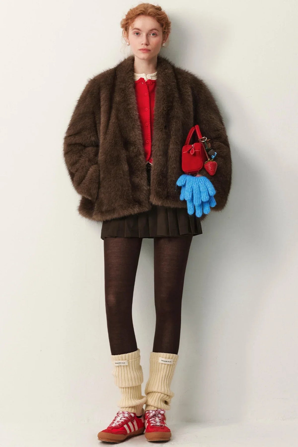Faux Fox Fur Winter Coat