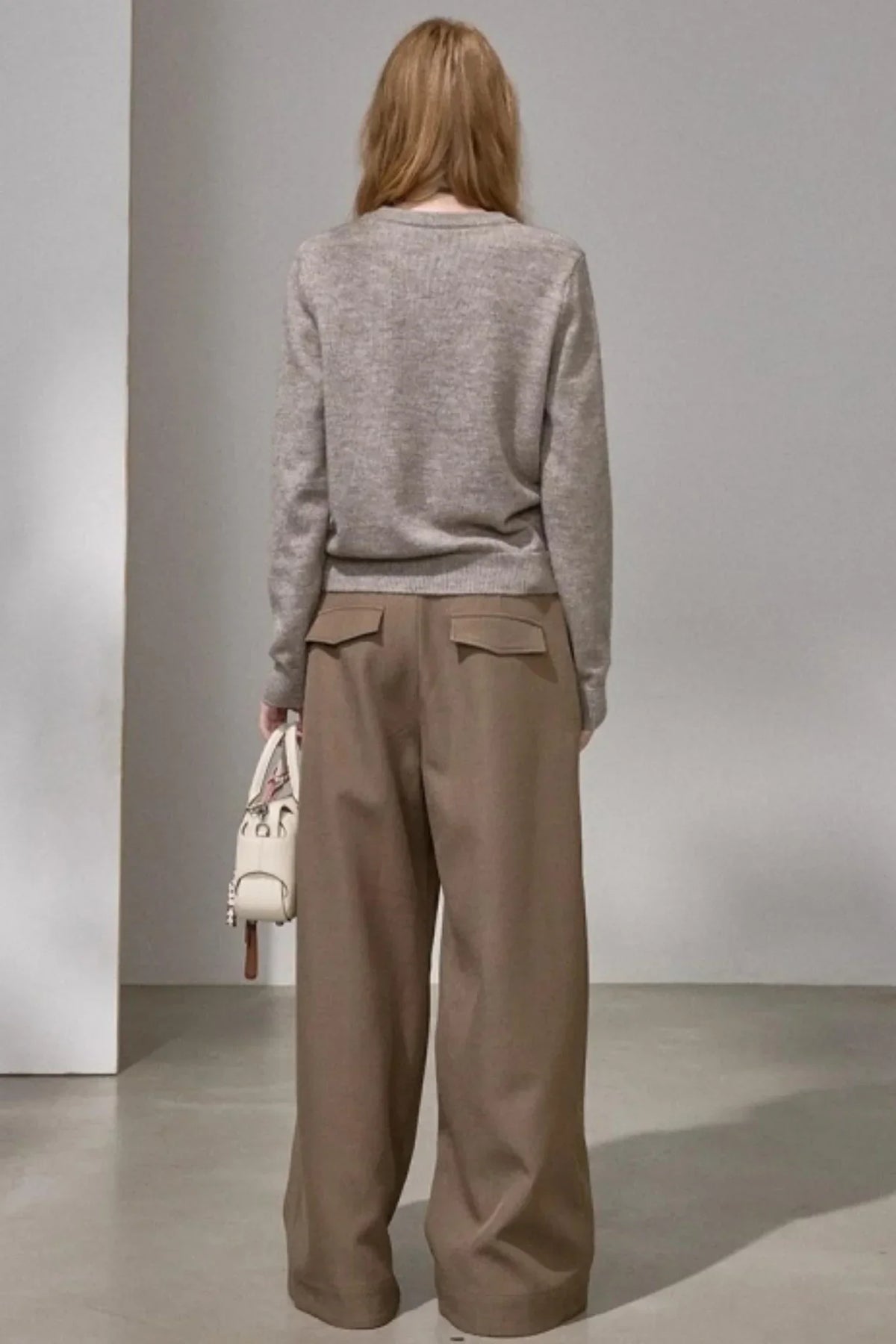Faux Mink Fur Knit Sweater