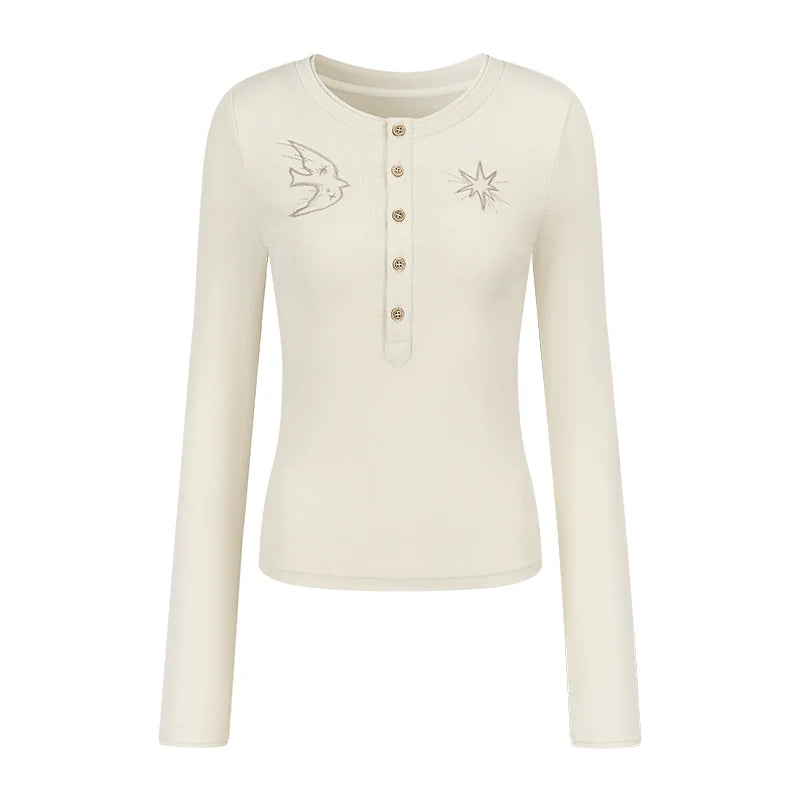 Feather Shadow Stars Slim T-Shirt