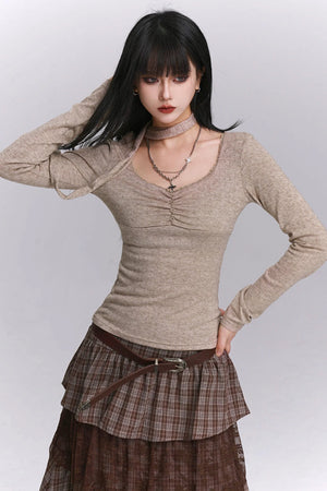 Feminine Silhouette Autumn Top