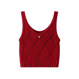 Filled Mochi Wool Knit Vest