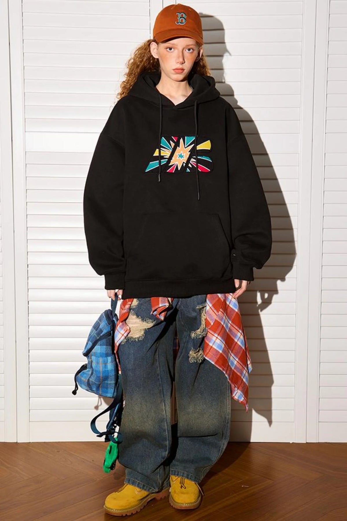 Fireworks Embroidered Hoodie