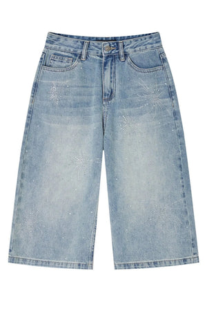 Fireworks Rhinestone Denim Shorts