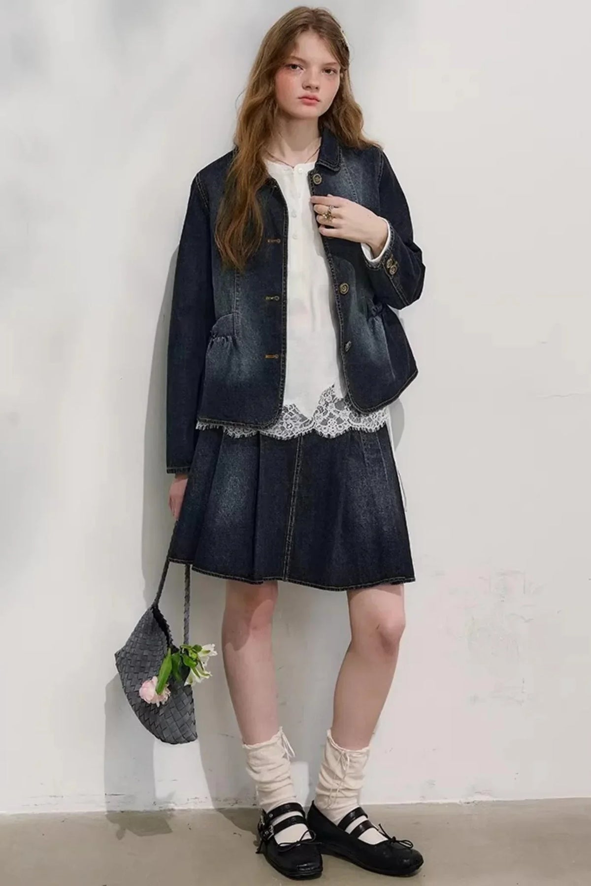 First Love Denim Skirt Set-Up