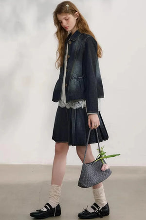 First Love Denim Skirt Set-Up
