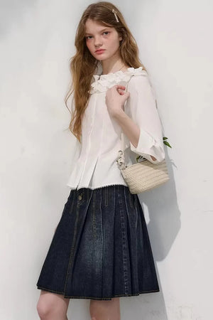 First Love Denim Skirt Set-Up