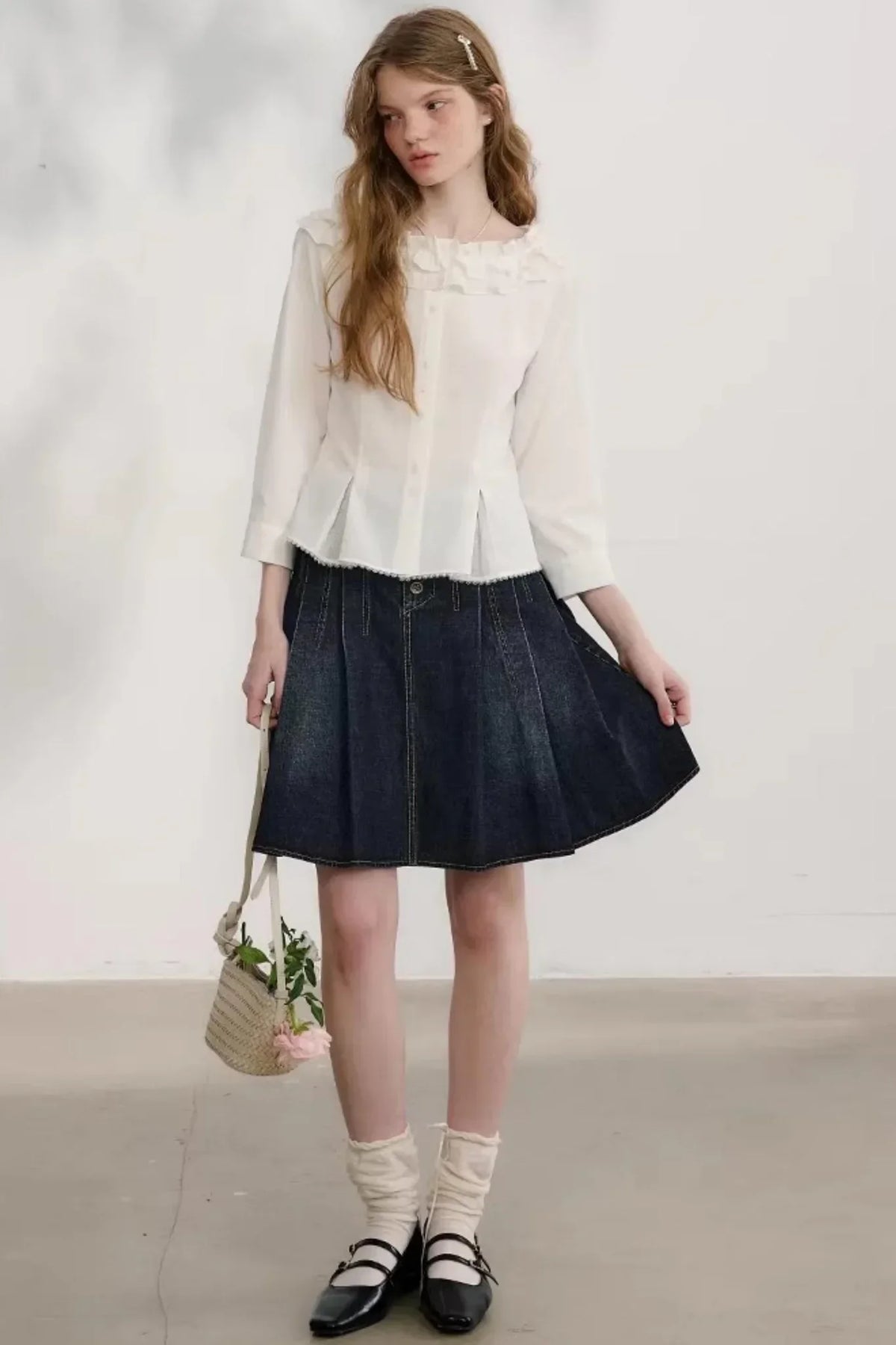 First Love Denim Skirt Set-Up