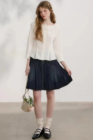 First Love Denim Skirt Set-Up