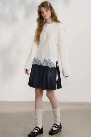 First Love Denim Skirt Set-Up