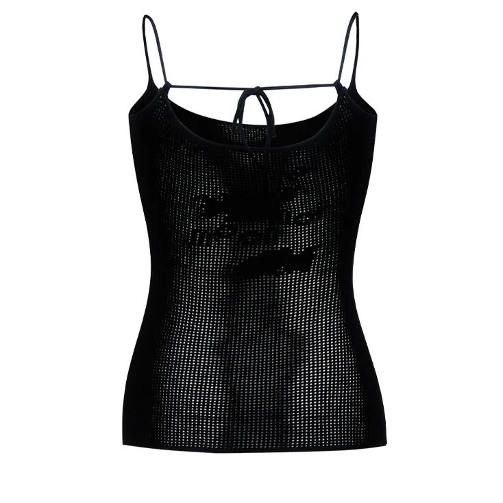 Fish Pattern Knit Camisole