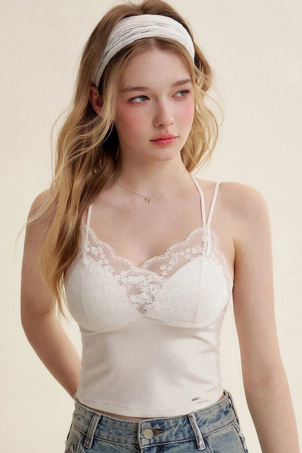 Five-Petal Flower Embroidered Cotton Cake Dress