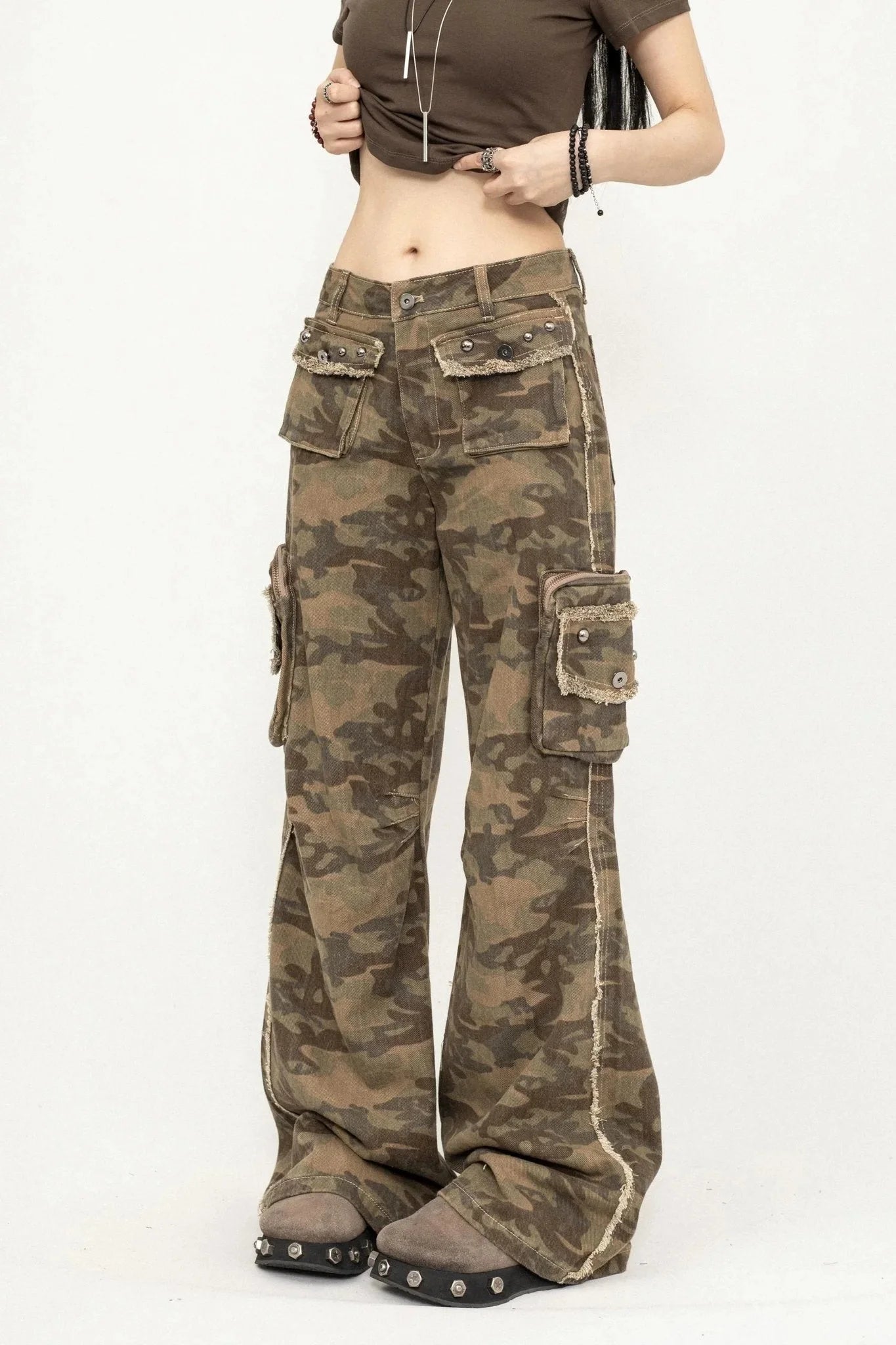 Flare Denim Pants