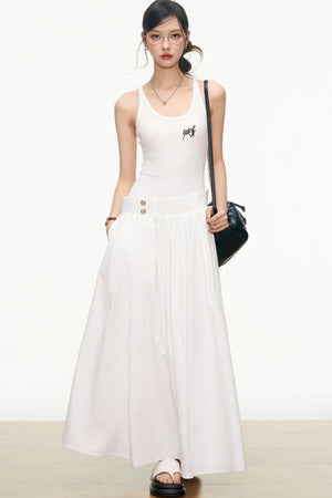 Flattering Layered Maxi Dress
