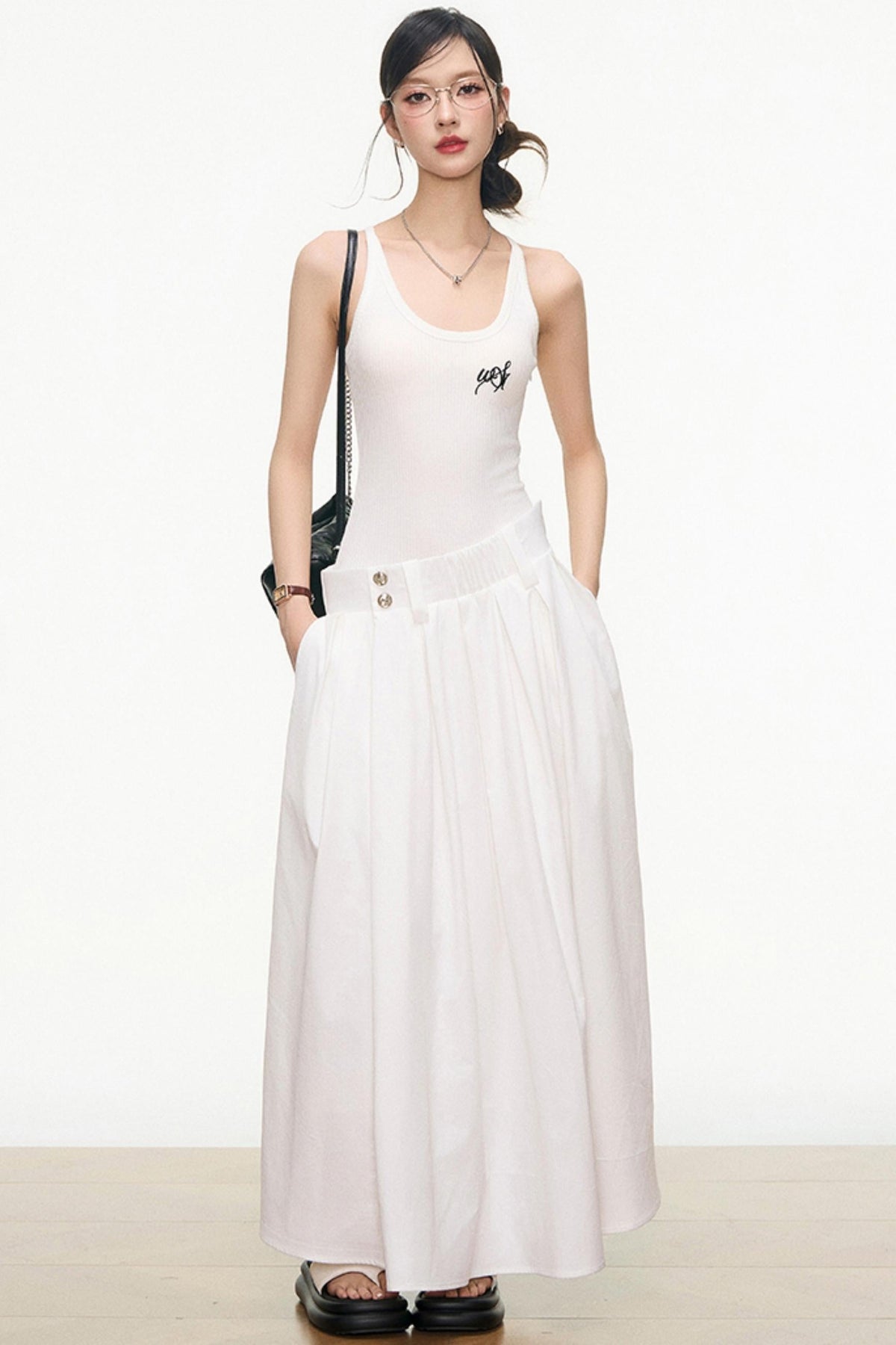 Flattering Layered Maxi Dress