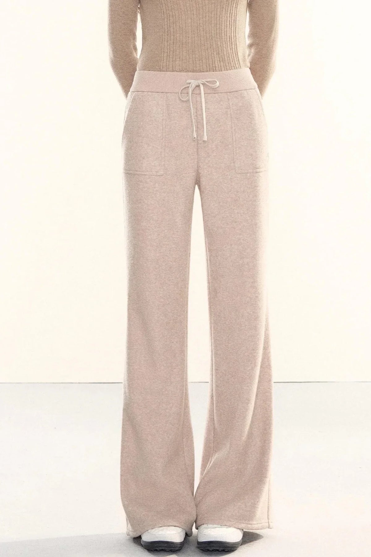 Fleece-Lined Flared Pants