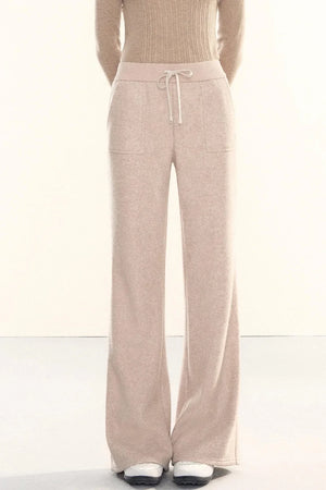 Fleece-Lined Flared Pants