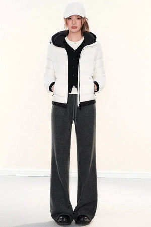 Fleece-Lined Glutinous Rice Pants