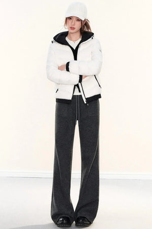 Fleece-Lined Glutinous Rice Pants