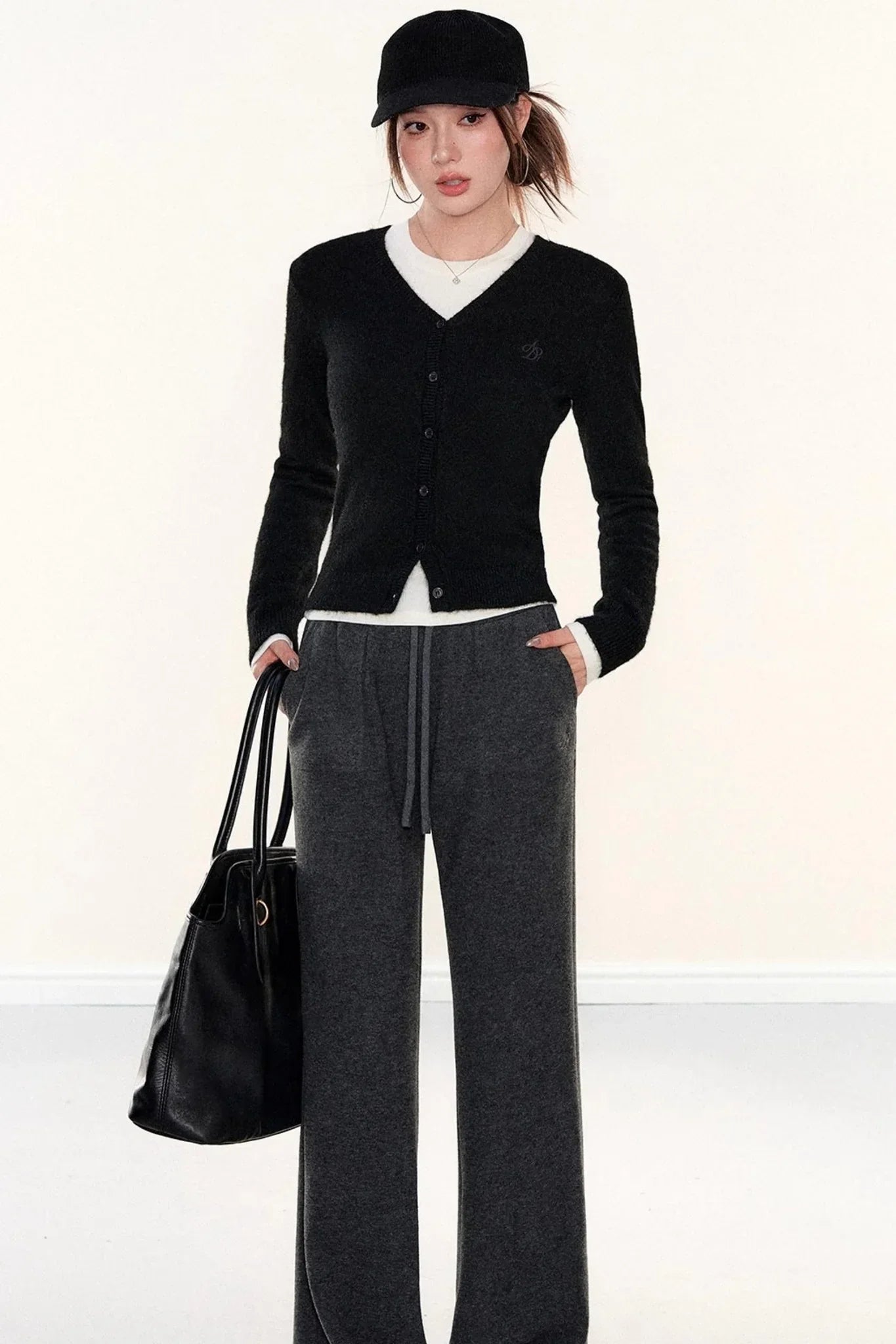 Fleece-Lined Glutinous Rice Pants