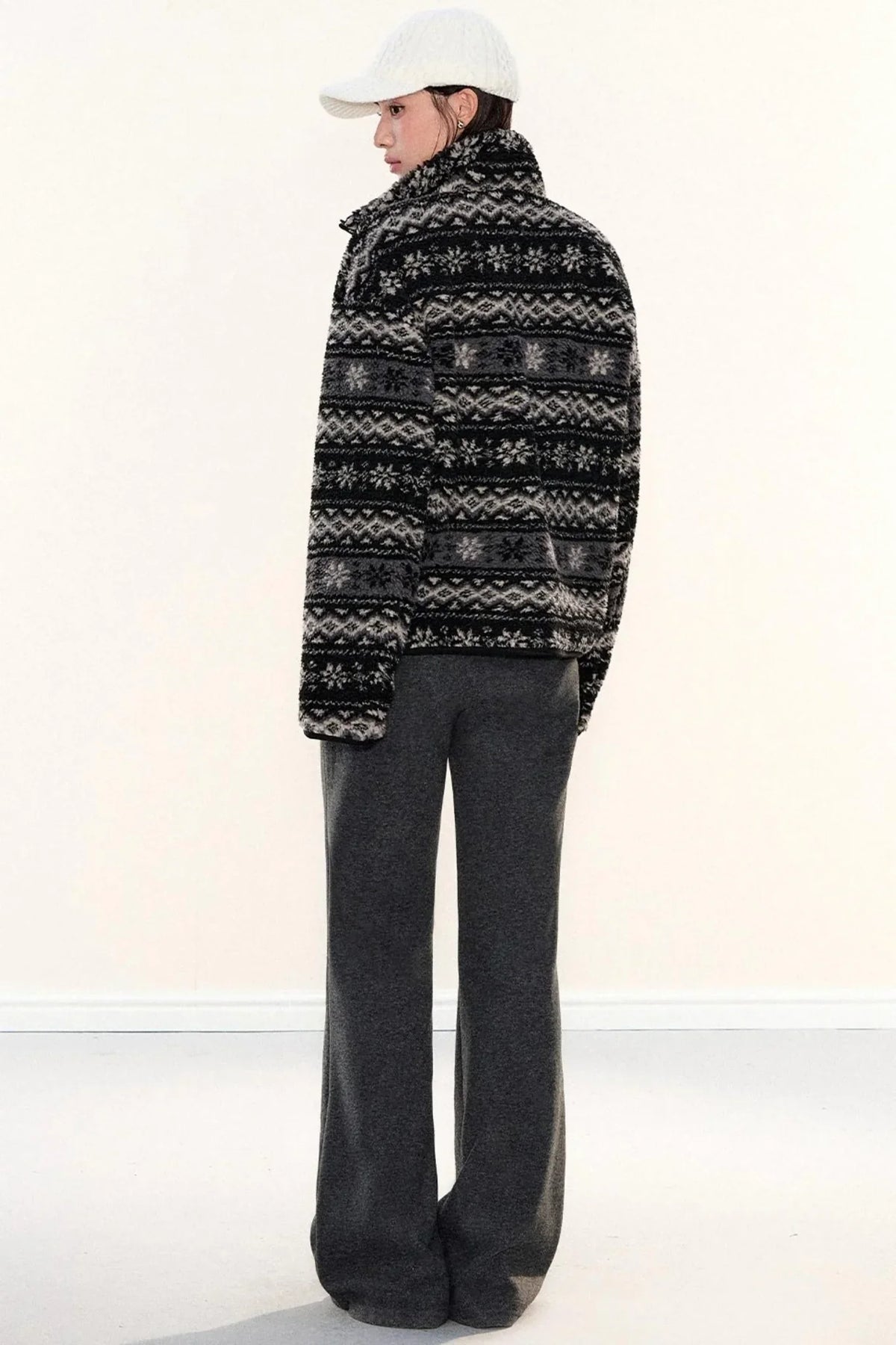 Fleece-Lined Glutinous Rice Pants