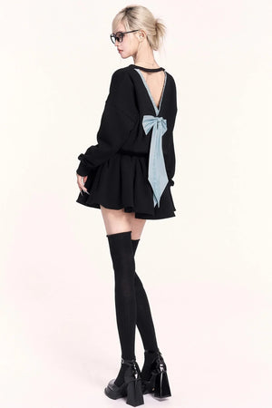 Fleece-Lined Sweatshirt Dress